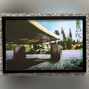 Skateboard Poster - 12 x 18 - Framed - Wall Art